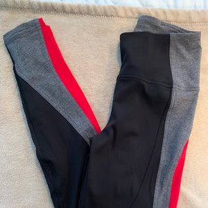 Lululemon - Leggings, Black, Gray and Red